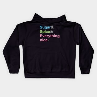 Sugar, Spice and Everything Nice Kids Hoodie